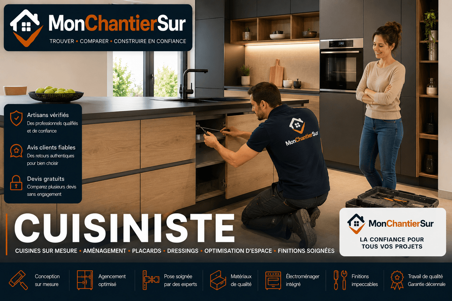 Chantier Cuisiniste / cuisine / aménagement